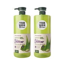 오가니아 착한 알로에 베라 95% 온가족 헤어 컨디셔너 대용량 1500g, 2개, 3000ml