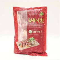 저온숙성하여 만든 냉동 베이컨 1kg 업소용 식당용 식자재 소스 양념 대용량, 1, 본상품선택
