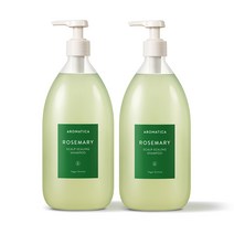 아로마티카 로즈마리 스칼프 스케일링 샴푸, 1L, 2개