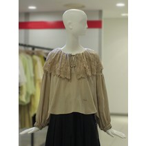 오즈세컨 레이스칼라 블라우스 O22C8WBL007WD(2006781)
