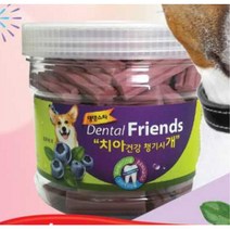 시력이 좋아지는 블루베리 칫솔껌 x2P 개 건강 덴탈껌