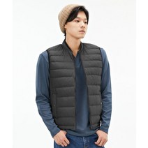 CHASECULT 남성 이중카라 경량 다운 베스트-AFZK7301C0L