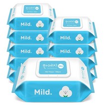 한예지 휴 마일드 물티슈 캡형 100매 10팩