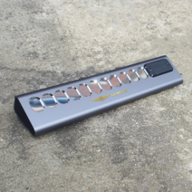 믿추 차량용 메탈 주차번호판 전화번호판 알림판 그레이, 제네시스