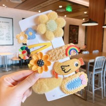 어린이 머리핀 깜찍한 머리핀 꼬마소녀 여자아이 머리 장신구