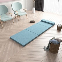 접이식 매트리스 침대 싱글 3단 토퍼 바닥 1인용 매트 자취 수면 원룸 메모리폼, A