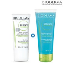바이오더마 세비엄 센서티브 크림 30ml+젤무쌍100ml/b