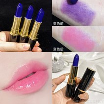립스틱 블루 핑크 립 틴트 온도 변화 매직 립글로스 메이크업 모이스처라이징 오래 지속되는 립밤 1 개, 한개옵션1, 01 1pc