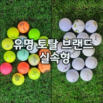 브랜드혼합 골프공 로스트볼 실속형 랜덤발송, 칼라혼합, 20개입