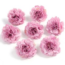 인테리어 조화 장미 꽃 머리 4.5cm 꽃 결혼식 파티 장식 홈 장식 diy 공예 화환, 콩 모래 보라색