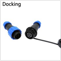 방수 커넥터 케이블 플러그 및 소켓 암수 2 3 4 5 6 7 9 핀, Docking_2p