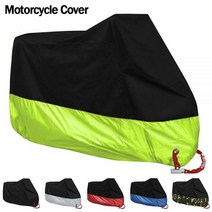 오토바이 스쿠터용 방수 방진 UV 차단 패브릭 커버 야외 실내 내마모성 사계절 덮개 190T, 3XL for 2201-2300mm_001Red