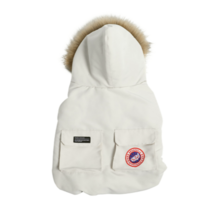 강아지 패딩 점퍼형 조끼형, 2-2. 사파리형(조끼) 아이보리