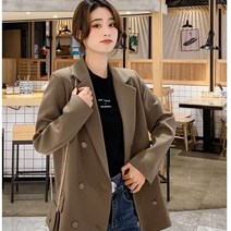 위위브렌 여성 캐주얼 더블 긴팔 자켓