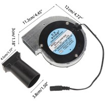 낙엽청소기 무선 제설기 낙엽 눈 휀 충전 송풍기 미국 플러그 dc12v 2a 바베큐 팬 숯 굴뚝 스타터 pwm 팬 흡연자 팬 전기 ac 100-240v 전원 코드, c