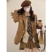 프레피룩 뉴진스 디토 스타일 민지 웬디 교복 자켓 커버 뮤비옷