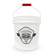 [글로스브로] 다용도 세차버킷16L 화이트+레드그립