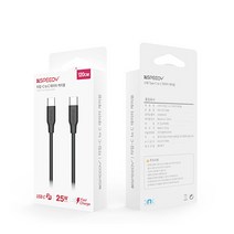 1+1+1+1 스피디 C TO PD 고속 충전 케이블 1.2m, 1+1+1+1 블랙