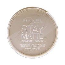 Rimmel London Stay Matte Long Lasting Pressed Powder Transparent 001 0.49 (1팩)(포장은 다 수 ), 투명한, 0.49 온스(1팩)