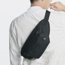 아웃도어 BROAD 라이딩 크로스백 슬링백 여행도난방지, 블랙