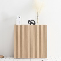 스칸디무드 쿠헨 템바보드 거실장 수납장 800, 오크