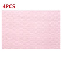 쇼케이스 음료수냉장고선반에 대 한 4PCS 냉장고 라이너 Washable 매트 커버 패드 유리 캐비닛 서랍에 조직, 분홍색_45 x 30CM