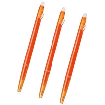 파이롯트 프릭션 슬림 지워지는 볼펜 0.38mm, 오렌지, 3개