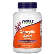 나우푸드 카프릴산 MCT 오일 600mg 100소프트젤