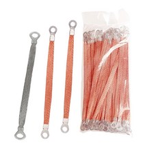 브리지 트레이 접지선 플랜지 편조선 점퍼 연결 와이어 구리 알루미늄 주석 도금, 주석 도금 4 평방 - 250mm - 100개