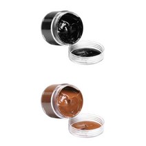 Ursmart 가구 소파 소파 카시트 용 2Pcs 가죽 색상 복원제 30ml, 기타30ml, 블랙+다크 브라운, 설명한대로