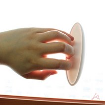 미닫이 문 손잡이 대 2P 슬라이딩 도어 유리 창문 장식장 붙박이장 접착식