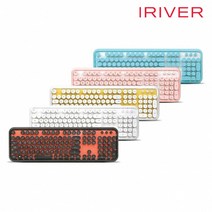 IR-K10 던파키보드 스팀 컴퓨터 키보드 이중사출 키캡, 민트블루