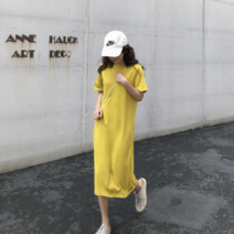 리리플리 데일리 슬림 반팔 원피스