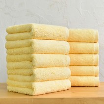 [코튼앨리] 호텔 수건 40수 200g 코마사 타올, 옐로우, 10장
