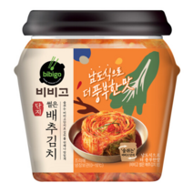 비비고 썰은배추김치 더풍부 500G용기, 50개