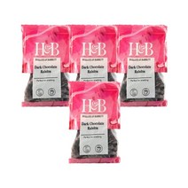 홀랜드앤바랫 다크 초콜릿 건포도 125g Holland & Barrett Dark Chocolate Raisins, 4팩
