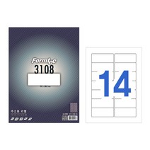 폼텍 LQ-3101 바코드용 라벨 (60단 20매), 폼텍 라벨 용지, 주소용 LQ-3108 (14단)