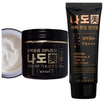 나도미 미백원료28% 크림 80g + 나도미 톤업미백썬크림 70g / 총2개, 90g, 3개