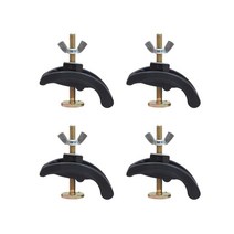 4pcs CNC 조각 기계 프레스 플레이트 클램프 고정 장치 T- 슬롯 작업 테이블, 01 Bla조절
