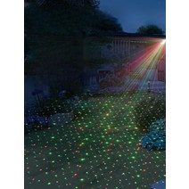 레이저 조명 반딧불 무대조명 홀로그램 별 반디불 레이저 컬러 야외 정원, 색상변경정적-빨간색및녹색(리모컨없음)