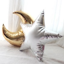 아트박스/히엘하우스 Starlit Moonlit Cushion Set (2개), 실버별/실버달