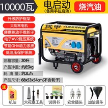 가정용 가솔린발 정음 소형차 싱글 외모 380 5KW3 소형발전기, T27-10KW 손전등 더블 스타트휘발유를