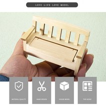 야외벤치의자 인형집 미니 야외 의자 공원 벤치 정원 놀이 집 장난감 미니어처 가구 액세서리 장식, 한개옵션0
