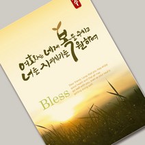 캘리전도지2 (축복) 멋진 캘리그래피와 포토가 만난 세련된 전도지, 150g아트지, 2000매(1종선택)