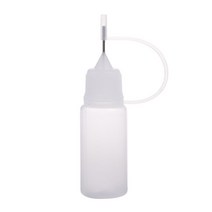 작은 접착 프로젝트를위한 바늘 팁 접착제 병 플라스틱 드롭퍼 병 종이 퀼링 DIY 공예 아크릴 페인팅 뚜껑, 10ml
