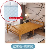 접이식 평상 침대 싱글 더블 시원한 침대 렌탈 여름 휴대용 가정용 튼튼 점심 시간 침대, 매트리스를 보내는 폭 80×195 cm침대 보드