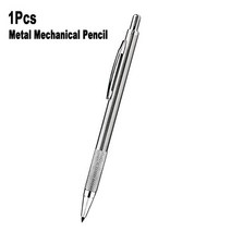 전시 일러스트 시각디자인 금속 스테인레스 스틸 기계식 연필 2.0mm 컬러 블랙 2B 리드 아트 Sktech 드로, 04 Mechanical Pencil B