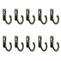 10 PCS 모자 행거 빈티지 타월 코트 싱글 홀 벽 후크 입구 작은 후크, 22*18mm, 청동