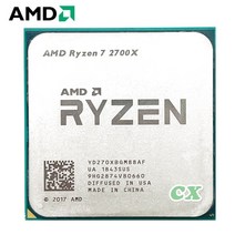 AMD-Ryzen 7 2700X 3.7 GHz 8 코어 16 스레드 105W CPU 프로세서 YD270XBGM88AF 소켓 AM4, 한개옵션0