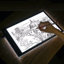 YATO LED 드로잉 라이트 보드 A4 그림판 그림복사 따라그리기